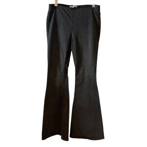 Free People Penny Flare Pull On Jeans Women’s Light Black Wash Size 28Wx33L Tall